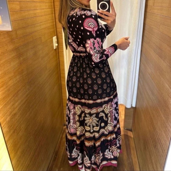 ✨ Farm Rio Long Dress (Size L) ✨ - Picture 3 of 8